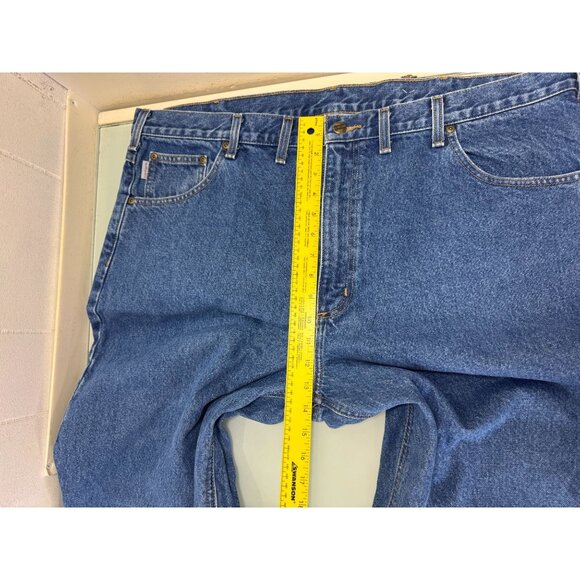 Vintage Carhartt Jeans Mens 44X32 B17 DST Relaxed Fit Y2K Tapered Workwear - Picture 8 of 10